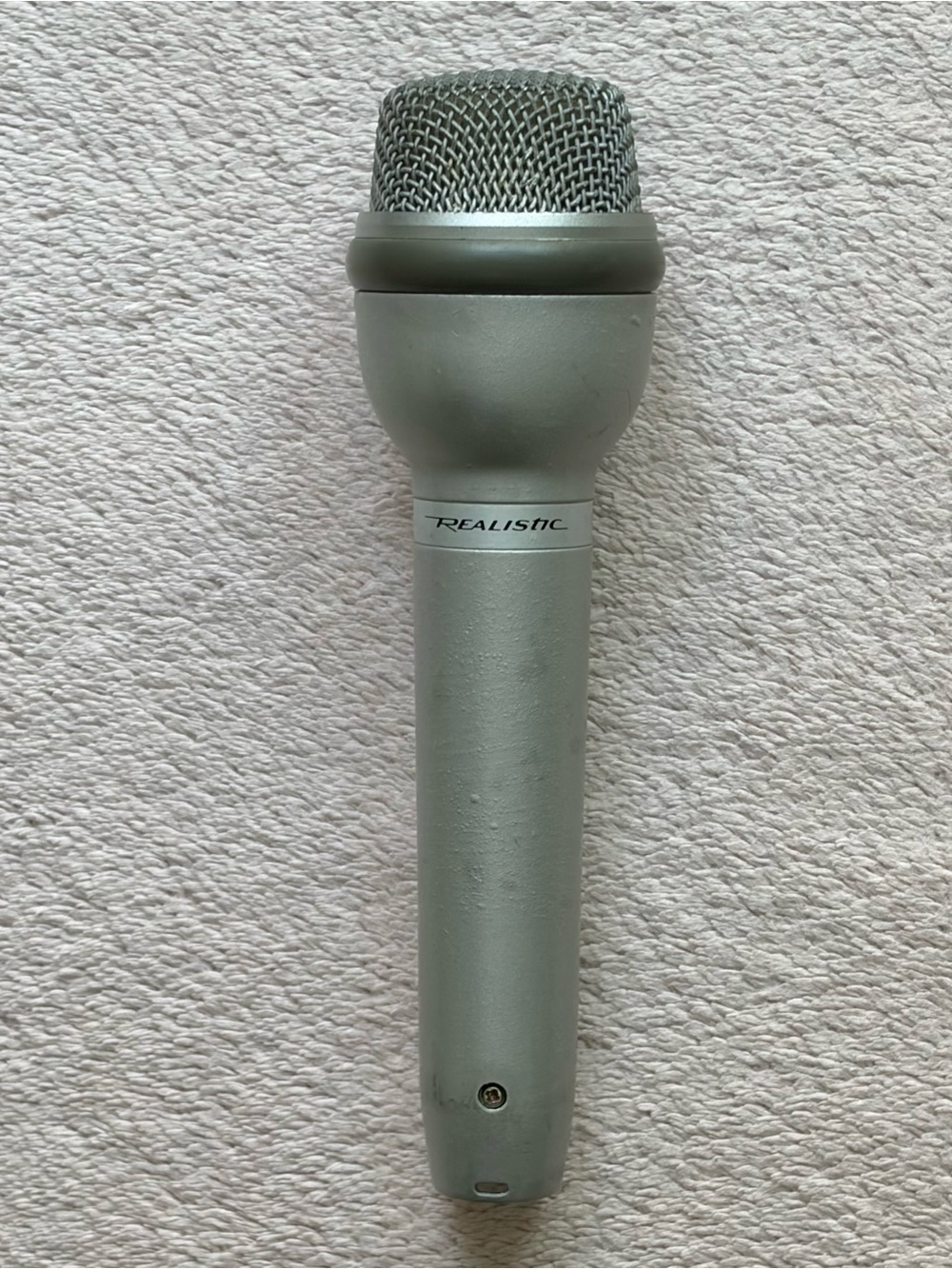Vintage Realistic 33-1070B Omnidirectional Dynamic Microphone Gray VTG Retro